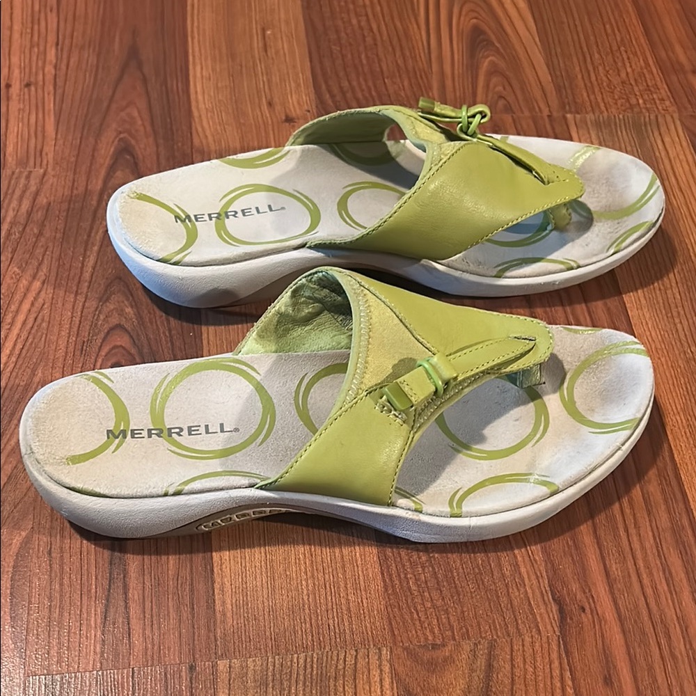 Merrell Womens Gardena Leather Flip Flop Thong Slip On Comfort Sandal - Size 8 - Picture 5 of 6